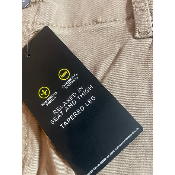 LEE Men's Extreme Motion Taper Straight Fit Pant Cougar 42 X 30 NWT NEW XL XXL - Picture 5 of 6